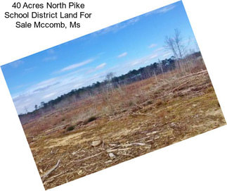 40 Acres North Pike School District Land For Sale Mccomb, Ms