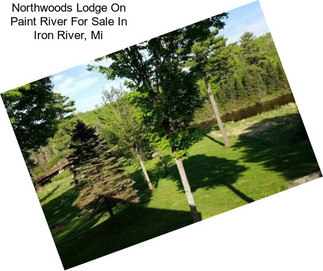 Northwoods Lodge On Paint River For Sale In Iron River, Mi