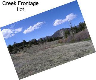 Creek Frontage Lot