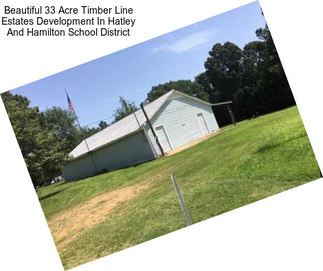 Beautiful 33 Acre Timber Line Estates Development In Hatley And Hamilton School District