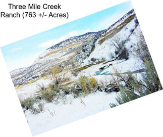 Three Mile Creek Ranch (763 +/- Acres)