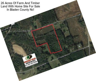 26 Acres Of Farm And Timber Land With Home Site For Sale In Bladen County Nc!