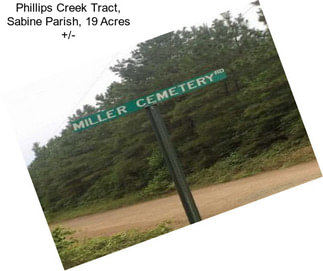 Phillips Creek Tract, Sabine Parish, 19 Acres +/-