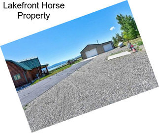 Lakefront Horse Property