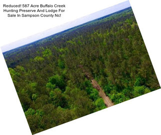 Reduced! 587 Acre Buffalo Creek Hunting Preserve And Lodge For Sale In Sampson County Nc!