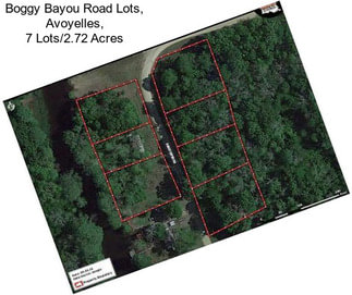 Boggy Bayou Road Lots, Avoyelles, 7 Lots/2.72 Acres