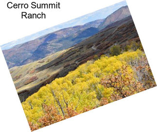 Cerro Summit Ranch