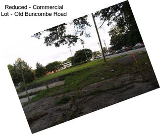 Reduced - Commercial Lot - Old Buncombe Road