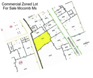 Commercial Zoned Lot For Sale Mccomb Ms