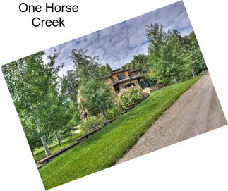 One Horse Creek