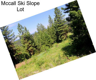 Mccall Ski Slope Lot