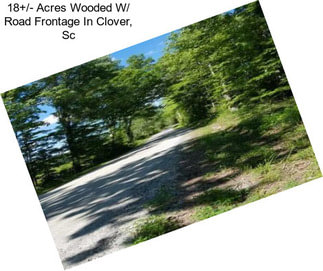 18+/- Acres Wooded W/ Road Frontage In Clover, Sc