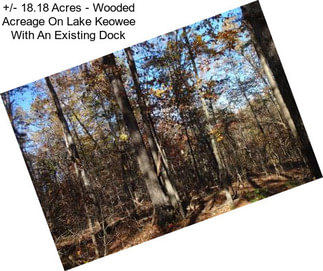 +/- 18.18 Acres - Wooded Acreage On Lake Keowee With An Existing Dock