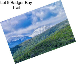 Lot 9 Badger Bay Trail