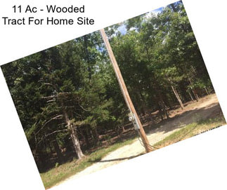 11 Ac - Wooded Tract For Home Site