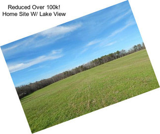 Reduced Over 100k! Home Site W/ Lake View