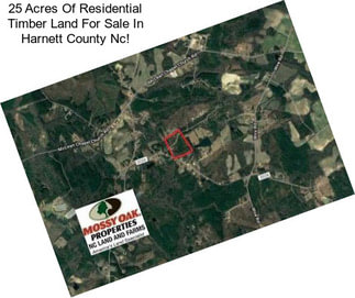 25 Acres Of Residential Timber Land For Sale In Harnett County Nc!