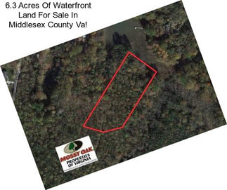 6.3 Acres Of Waterfront Land For Sale In Middlesex County Va!
