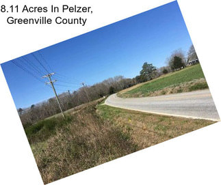 8.11 Acres In Pelzer, Greenville County