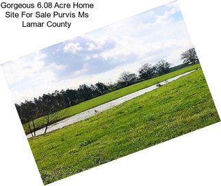 Gorgeous 6.08 Acre Home Site For Sale Purvis Ms Lamar County