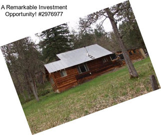 A Remarkable Investment Opportunity! #2976977