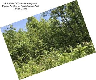 23.5 Acres Of Great Hunting Near Flippin, Ar, Gravel Road Access And Power Onsite