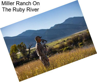 Miller Ranch On The Ruby River