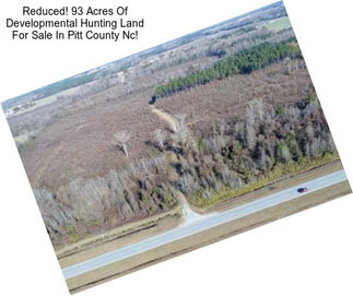 Reduced! 93 Acres Of Developmental Hunting Land For Sale In Pitt County Nc!