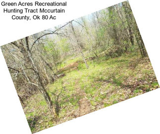 Green Acres Recreational Hunting Tract Mccurtain County, Ok 80 Ac