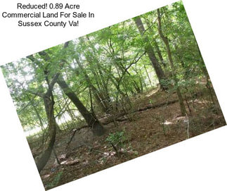 Reduced! 0.89 Acre Commercial Land For Sale In Sussex County Va!