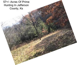 57+/- Acres Of Prime Hunting In Jefferson County, Ks