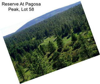 Reserve At Pagosa Peak, Lot 58