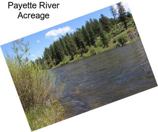 Payette River Acreage