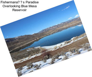 Fishermanas Paradise Overlooking Blue Mesa Reservoir