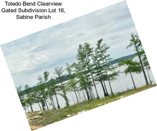 Toledo Bend Clearview Gated Subdivision Lot 16, Sabine Parish