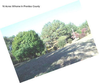 16 Acres W/home In Prentiss County