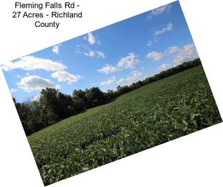 Fleming Falls Rd - 27 Acres - Richland County