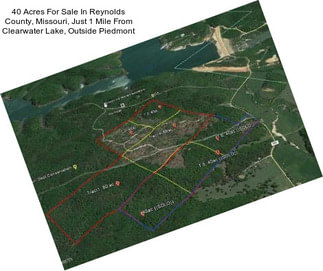 40 Acres For Sale In Reynolds County, Missouri, Just 1 Mile From Clearwater Lake, Outside Piedmont