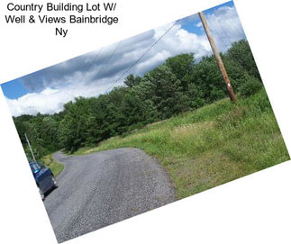 Country Building Lot W/ Well & Views Bainbridge Ny