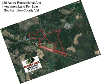 188 Acres Recreational And Investment Land For Sale In Southampton County Va!