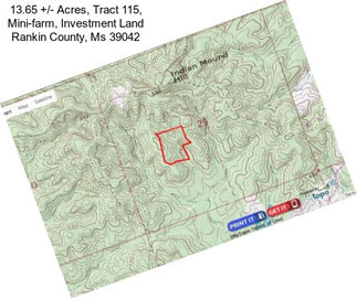 13.65 +/- Acres, Tract 115, Mini-farm, Investment Land Rankin County, Ms 39042