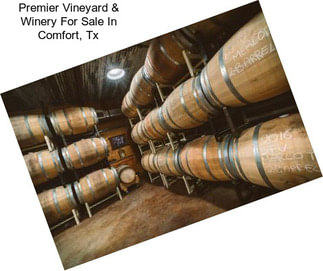 Premier Vineyard & Winery For Sale In Comfort, Tx