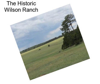 The Historic Wilson Ranch