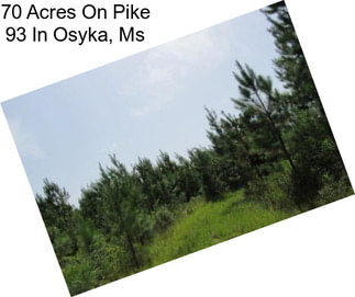 70 Acres On Pike 93 In Osyka, Ms