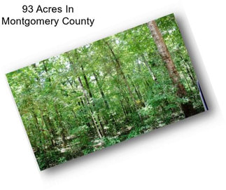 93 Acres In Montgomery County