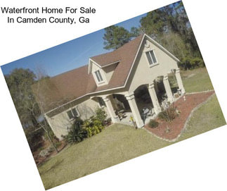 Waterfront Home For Sale In Camden County, Ga