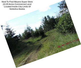 Next To Fred Meyers Super Store 22.29 Acres Commercial Land Located Inside City Limits Of Soldotna Alaska