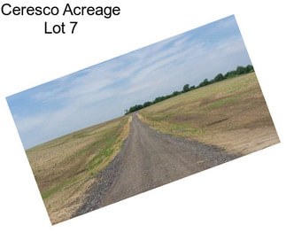 Ceresco Acreage Lot 7