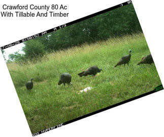 Crawford County 80 Ac With Tillable And Timber