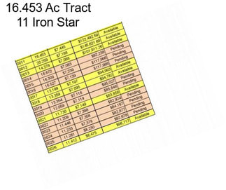 16.453 Ac Tract 11 Iron Star